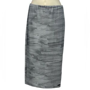 Bench Athletic Elastic Waist Bodycon Midi Skirt - Grey - size Small